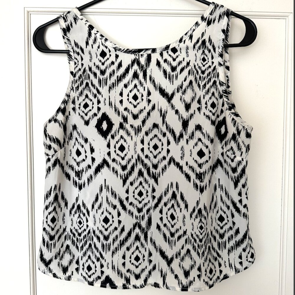 Satin blouse with V-neck back, size XS